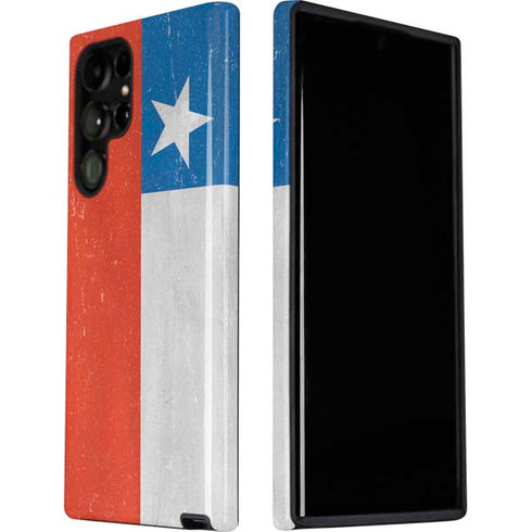 Chile Flag Distressed Galaxy S22 Ultra Pro Case